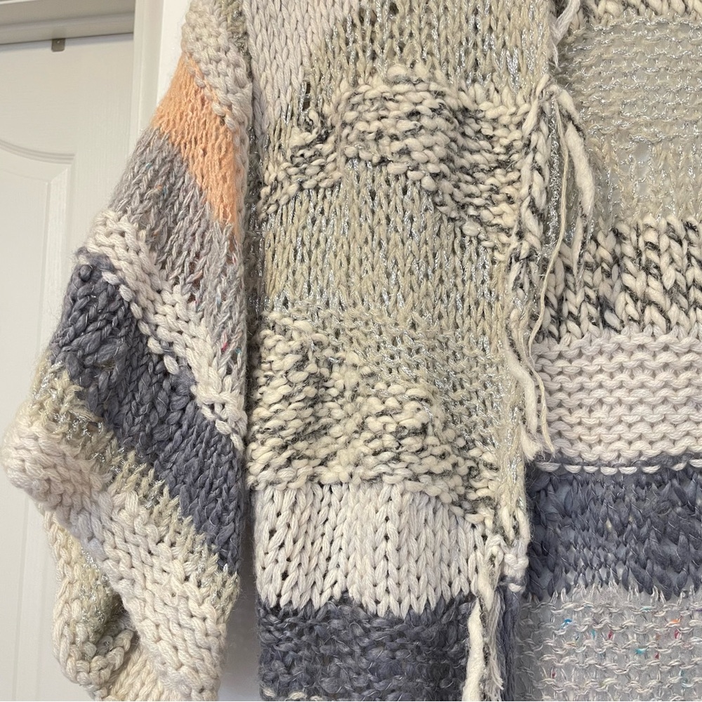 Free People Sands of Time Long Cardigan Slouchy Sweater Size Small - Picture 6 of 13